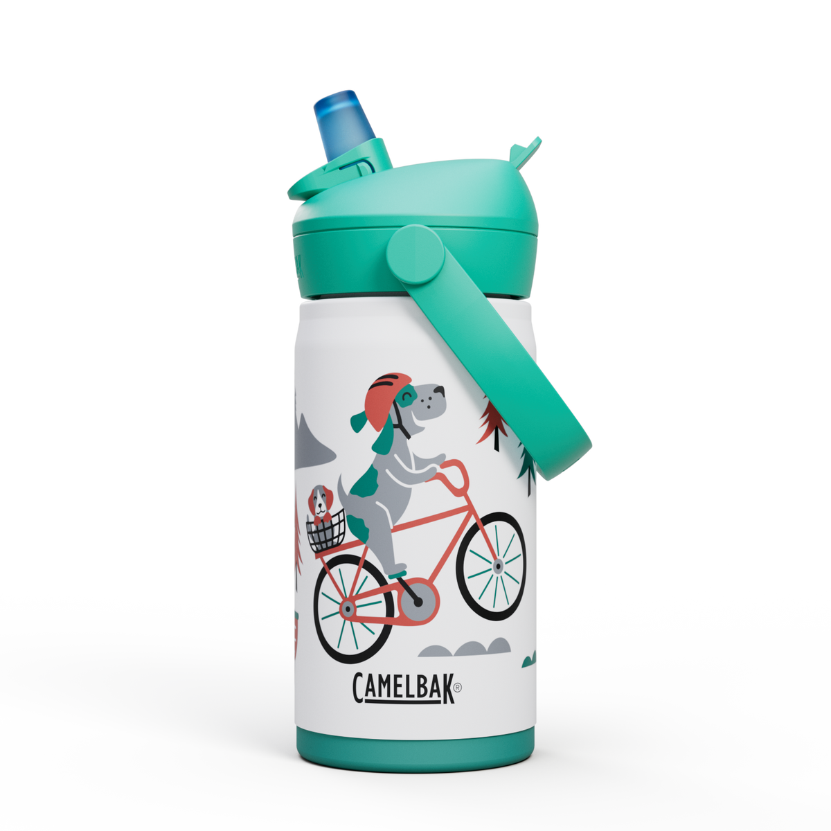 Thrive™ Flip Straw Kids 12oz Bottle, Insulated Stainless Steel N8