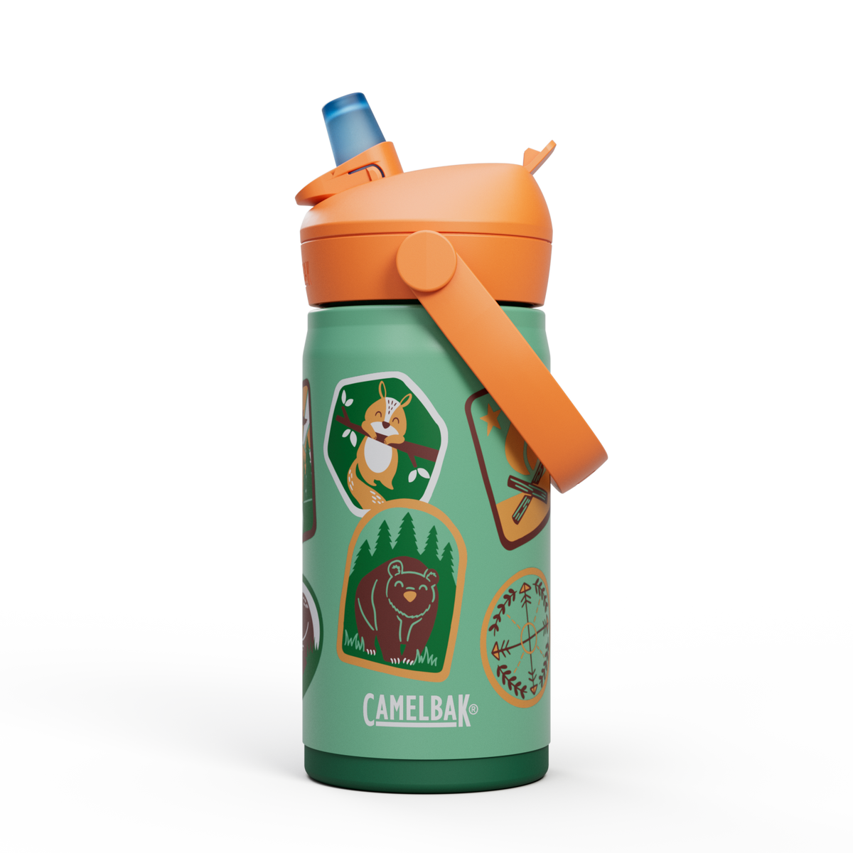 Thrive™ Flip Straw Kids 12oz Bottle, Insulated Stainless Steel N8